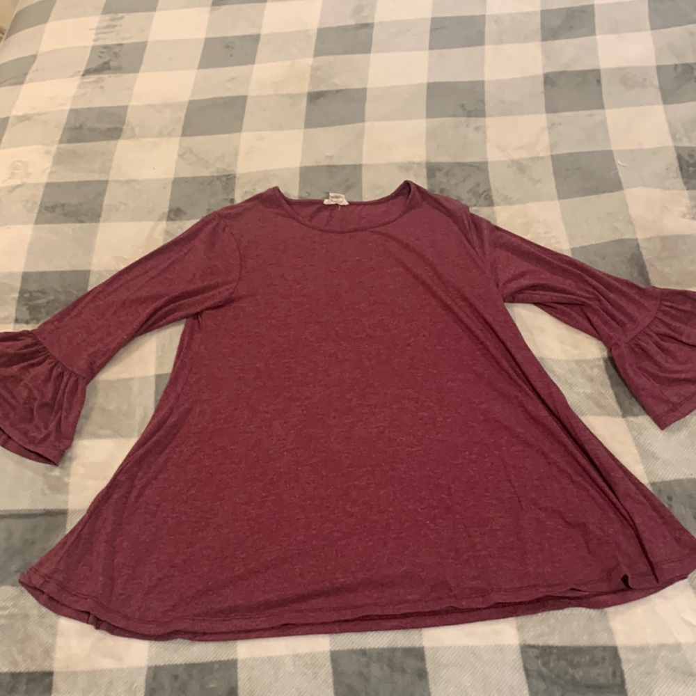 Heathered Maroon Tunic